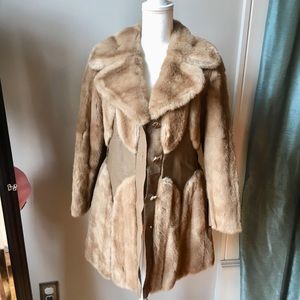 Vintage faux fur coat